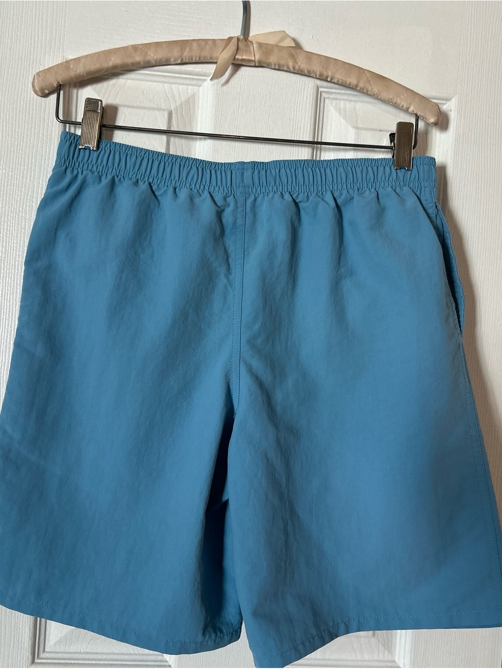 Patagonia Kids XXL 16-18 Blue Board Shorts Swim Trunks Drawstring Lined Beach